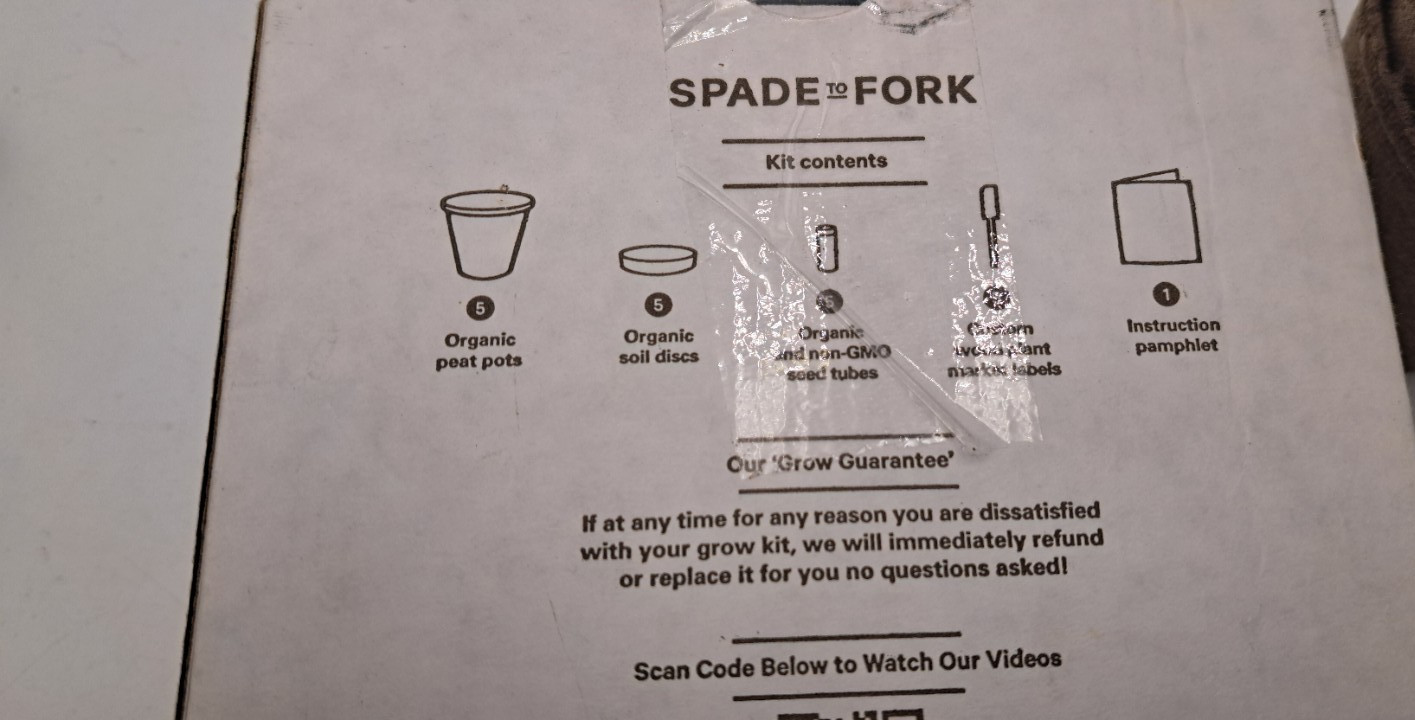 Organic Herb Garden Salsa Varity Spade to Fork Culinary Home Garden Kit READ