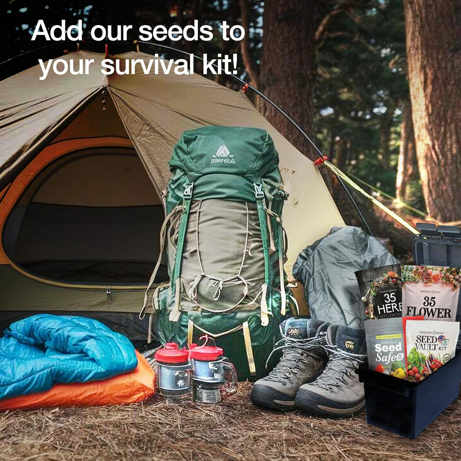 Ultimate Survival Seed Kit – 140 Non-GMO Varieties for Emergency Gardening