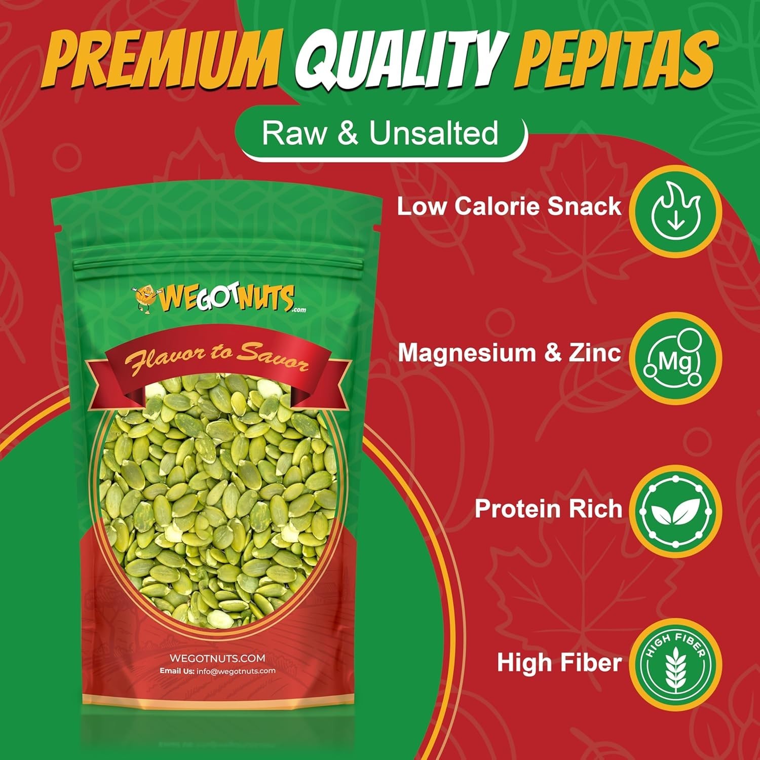 Natural 5Lb Pumpkin Seeds | Crunchy & Chewy Pepitas for Low-Calorie Enjoyment
