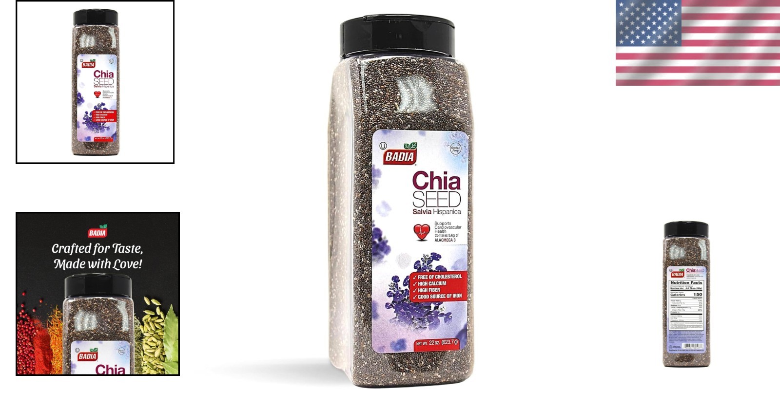 Versatile 22 Ounce Chia Seeds – Fiber, Protein & Energy for Healthier Meals