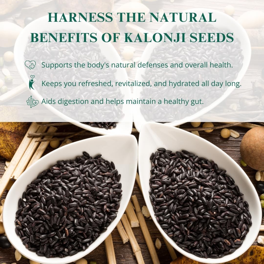 Raw Kalonji Seeds | 7 oz 200 g | Black Cumin seeds | Nigella Seeds | Seeds fo…