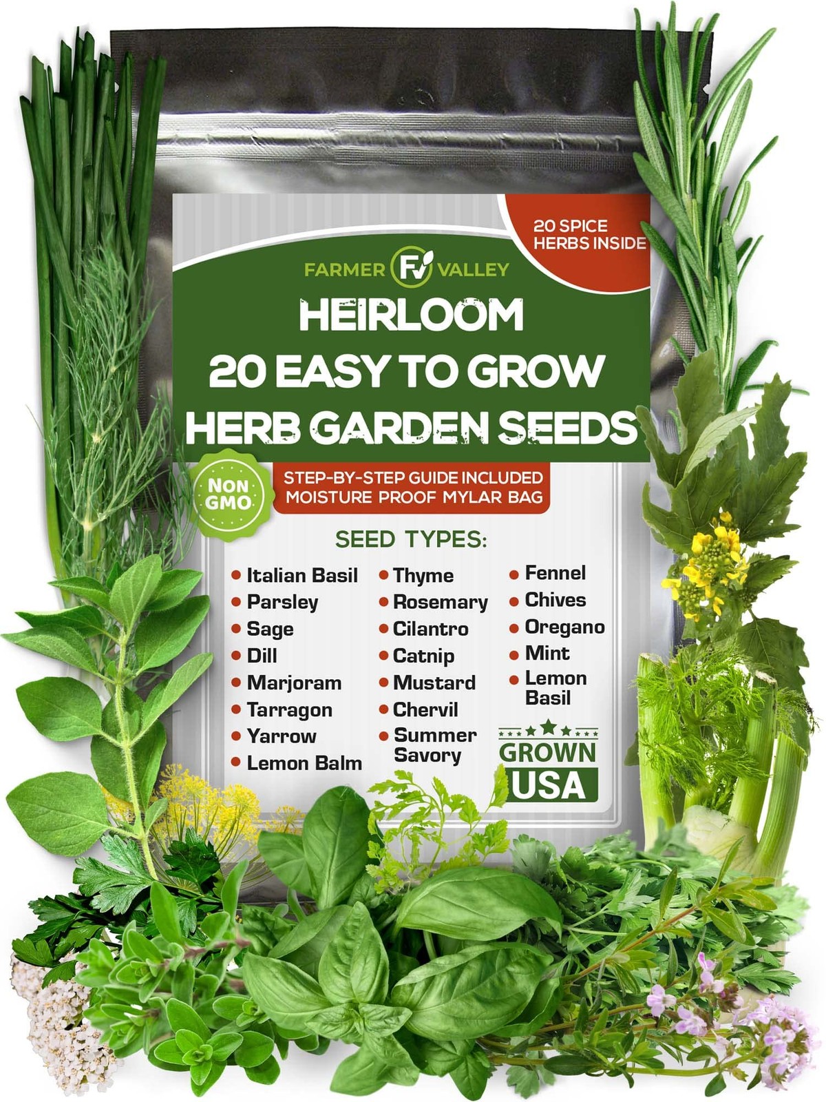 20 Easy to Grow Spice and Herb Seeds for Home Gardening – Kitchen & Culinary …