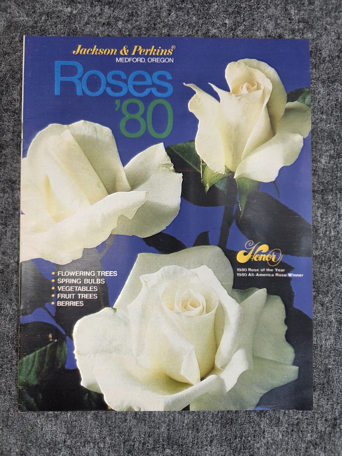 Vintage Jackson & Perkins Roses ’80 Catalog All-America Award Winners