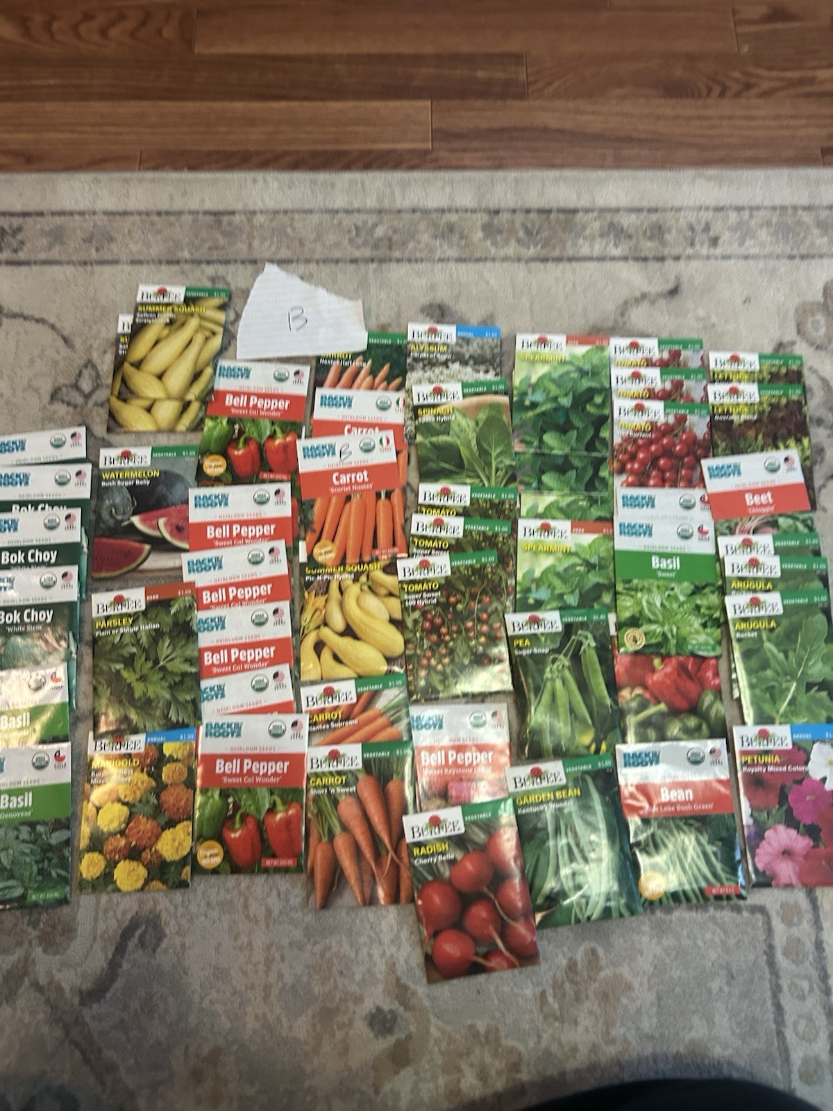 Lot B seeds Vegetable, flowers And Herb Seed Packets Packs 2025 mix gardening.
