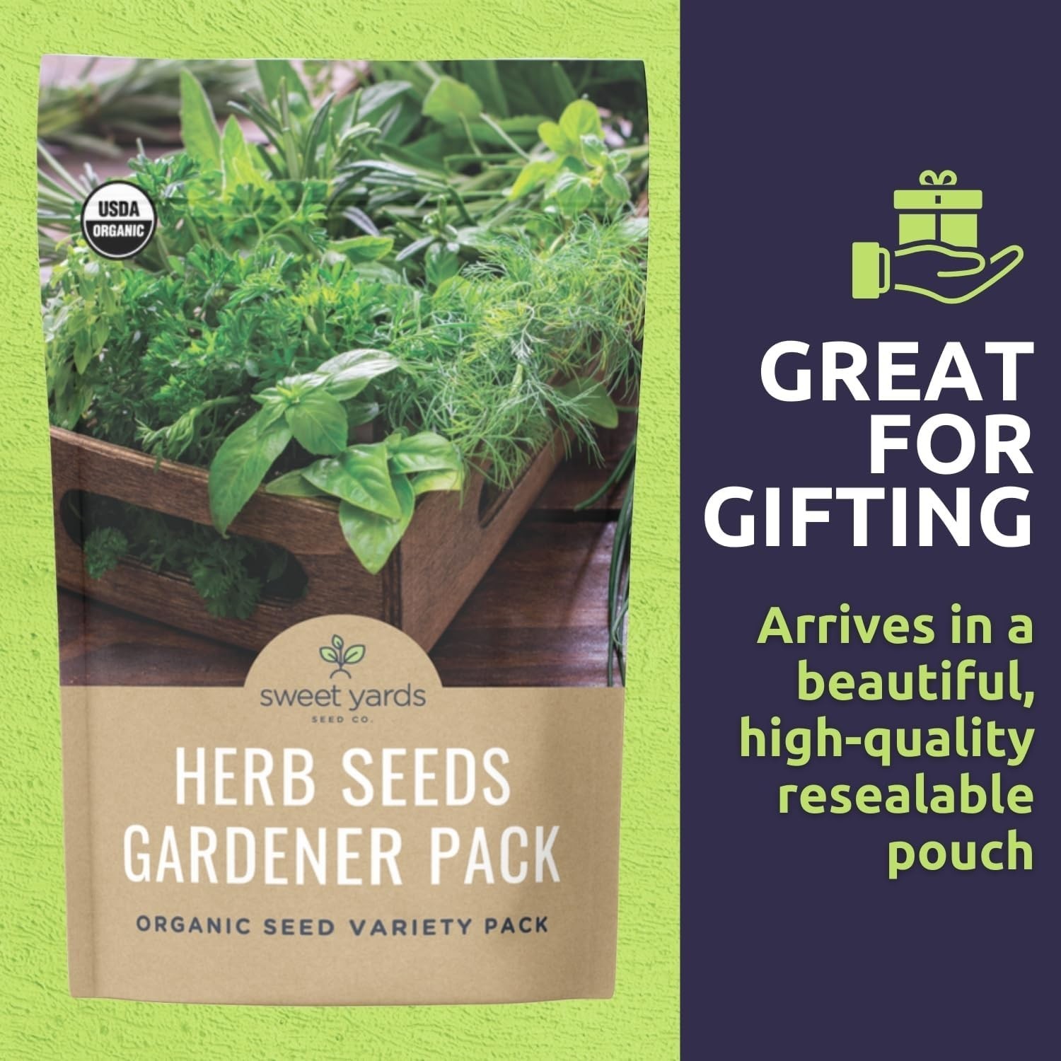 Certified Organic Herb Seed Pack – Indoor & Outdoor Planting
