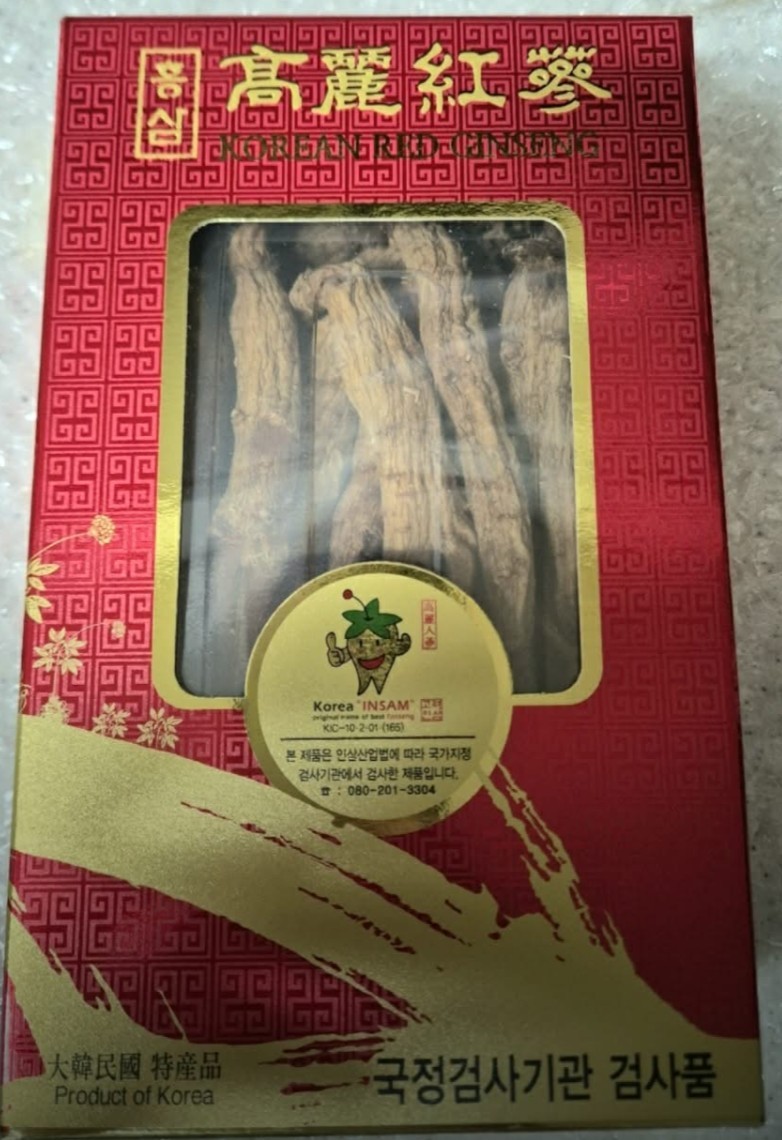 Korean Red Ginseng Roots – Premium Grade – Product of Korea – Gift Box