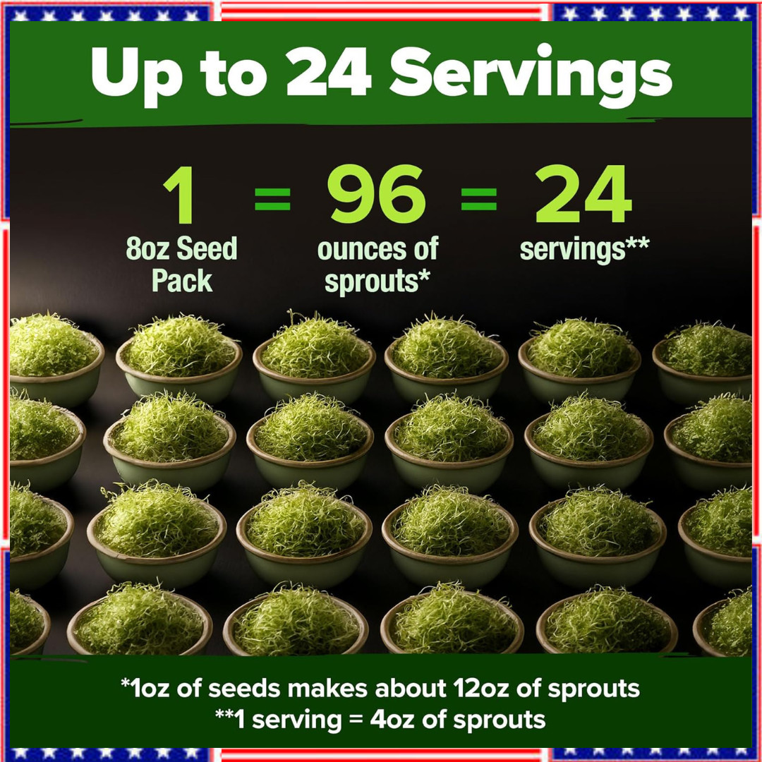 Broccoli Sprouting & Microgreens Seeds – 64,200 Non-GMO Heirloom