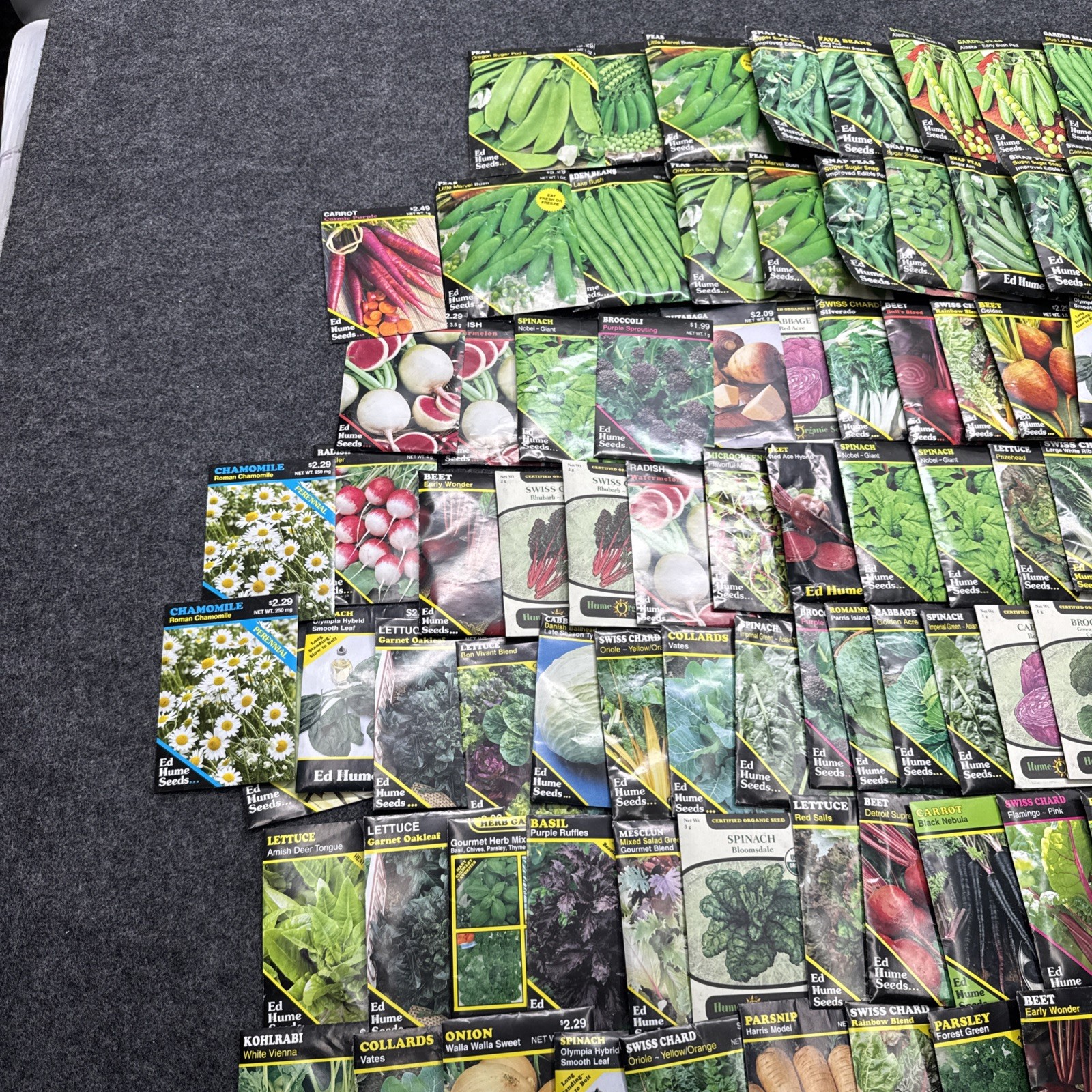 Vegetable & Herb Packets 2025 mix gardening. Lot Of 145 Packets