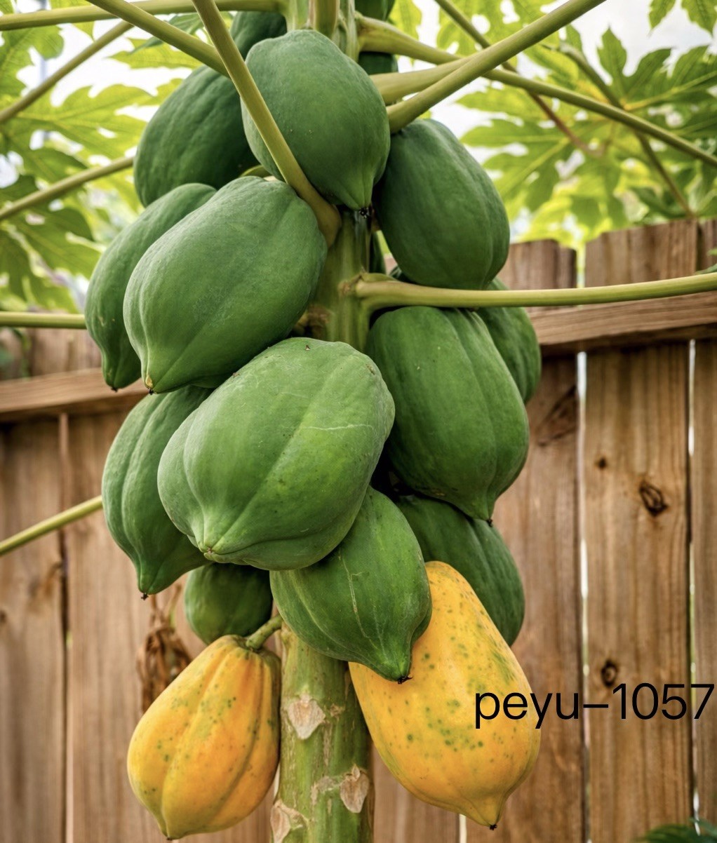1- Dwarf Solo Hawaiian Papaya Fruit Tree 13-14″Tall Had Fully Roots With 4” Pot