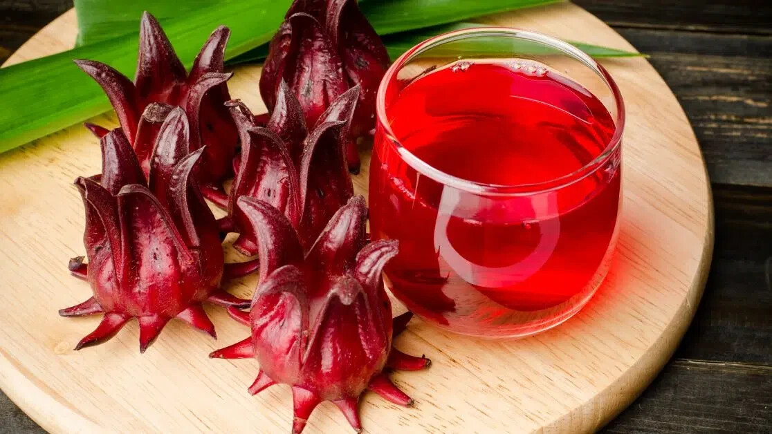 50+Roselle Seeds Asian Sour Leaf Red Sorrell Florida Cranberry Jamaican Tea USA