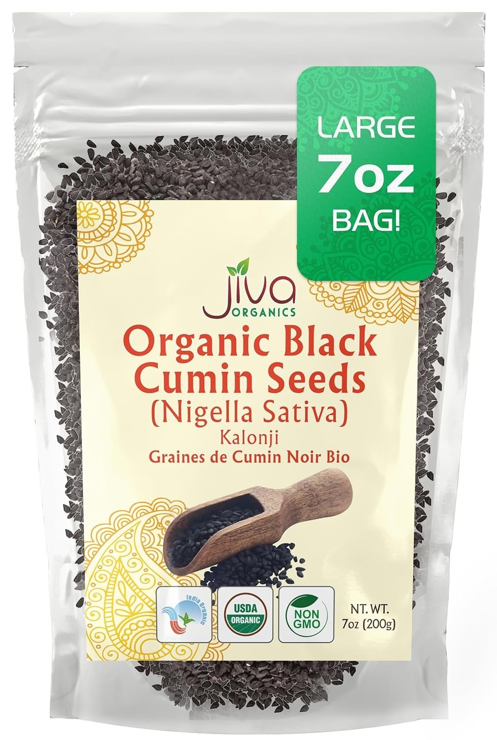 Nigella Seeds 7 Ounce Bag – Whole Black Seed, Kalonji, Nigella Sativa