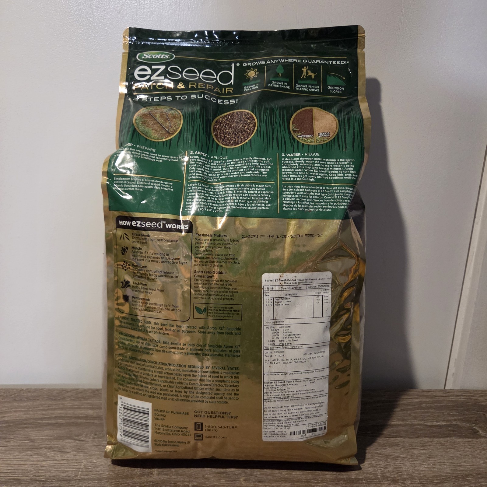 Scotts EZ Seed Patch & Repair Centipede Grass 20 lbs. Covers up to 445 sq.ft.
