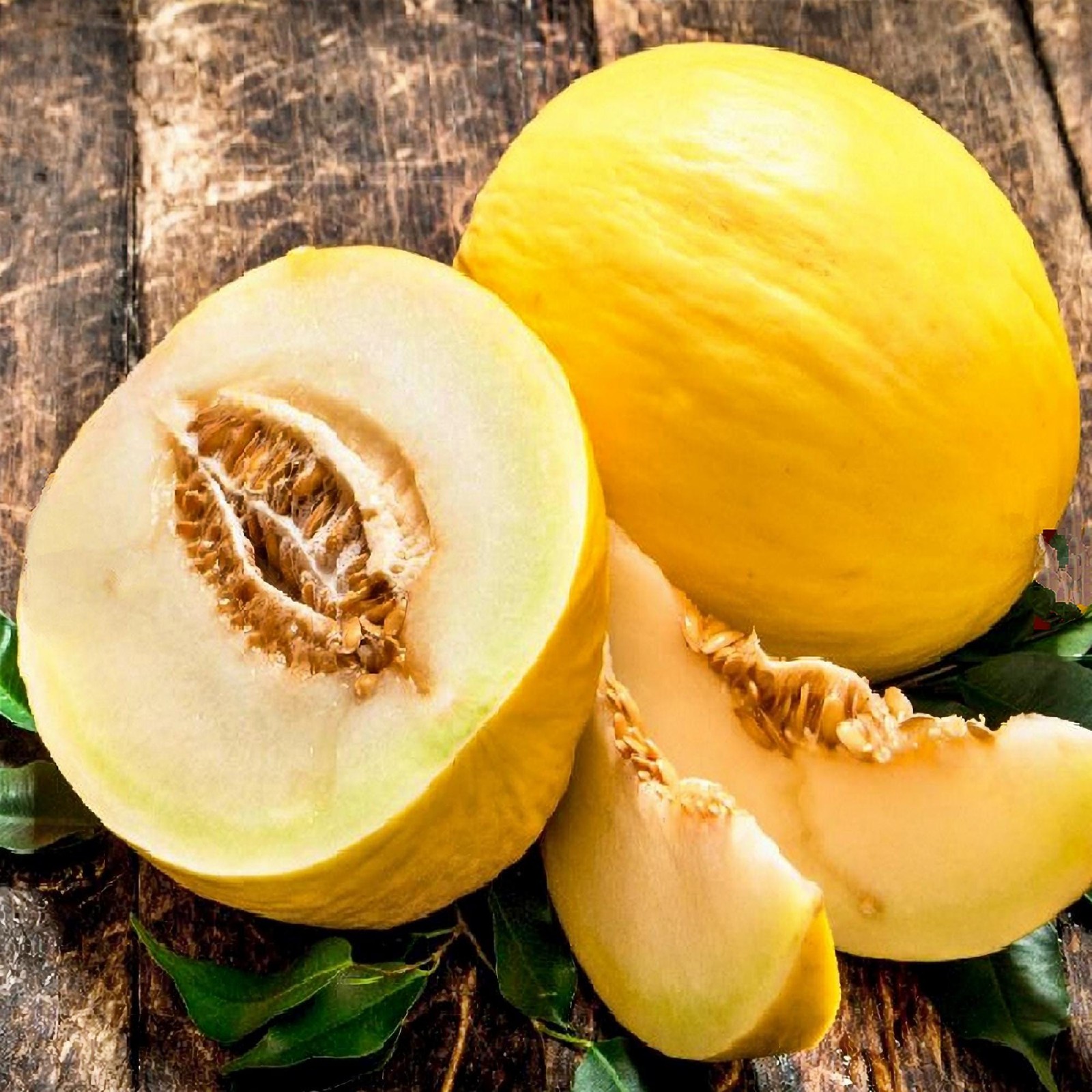 Crenshaw Melon Seeds Box Garden Seeds LLC Heirloom Fast Growing USA