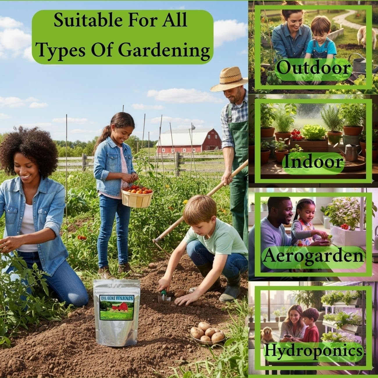 40 Variety Heirloom Vegetable Seeds Moisture-Resistant Mylar Packets Includes