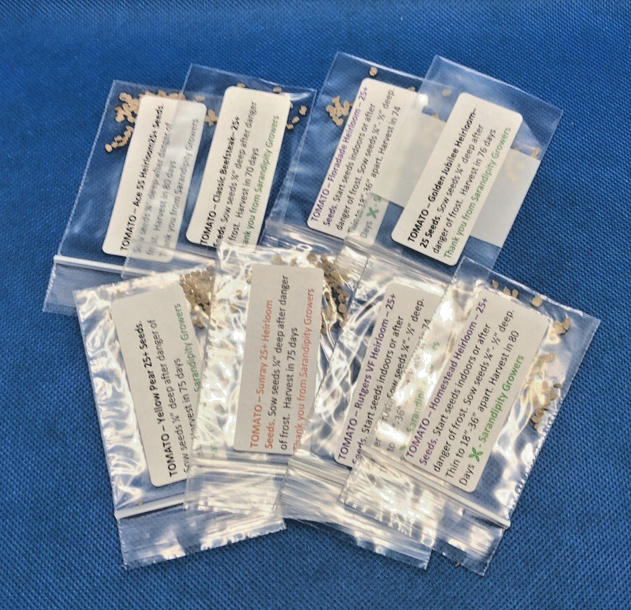 Heirloom Tomato Seeds Assortment – 8 Garden Favorites 200 total seeds
