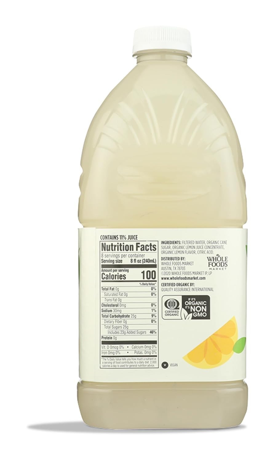64 Fl Oz USDA Organic Lemonade – All-Natural, & Family-Friendly Drink