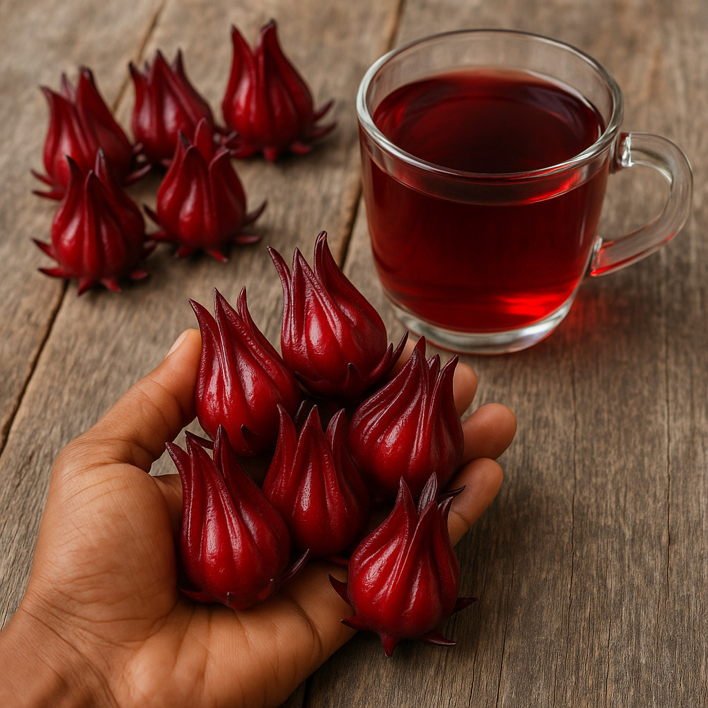 Roselle ‘Jamaica Sorrel’ Asian Sour Leaf (Hibiscus)Seeds 🌺 20 Seeds