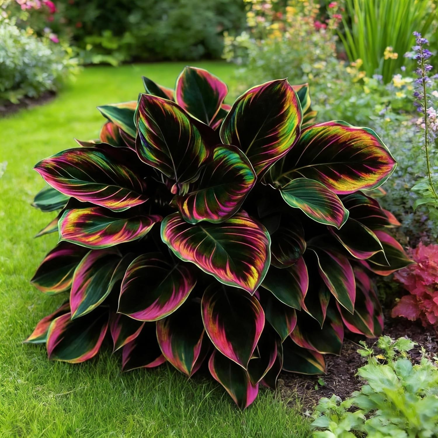 999pcs Premium Cold-Hardy Hosta Seeds, Non-GMO Perennial Shade Plants for Lawns,