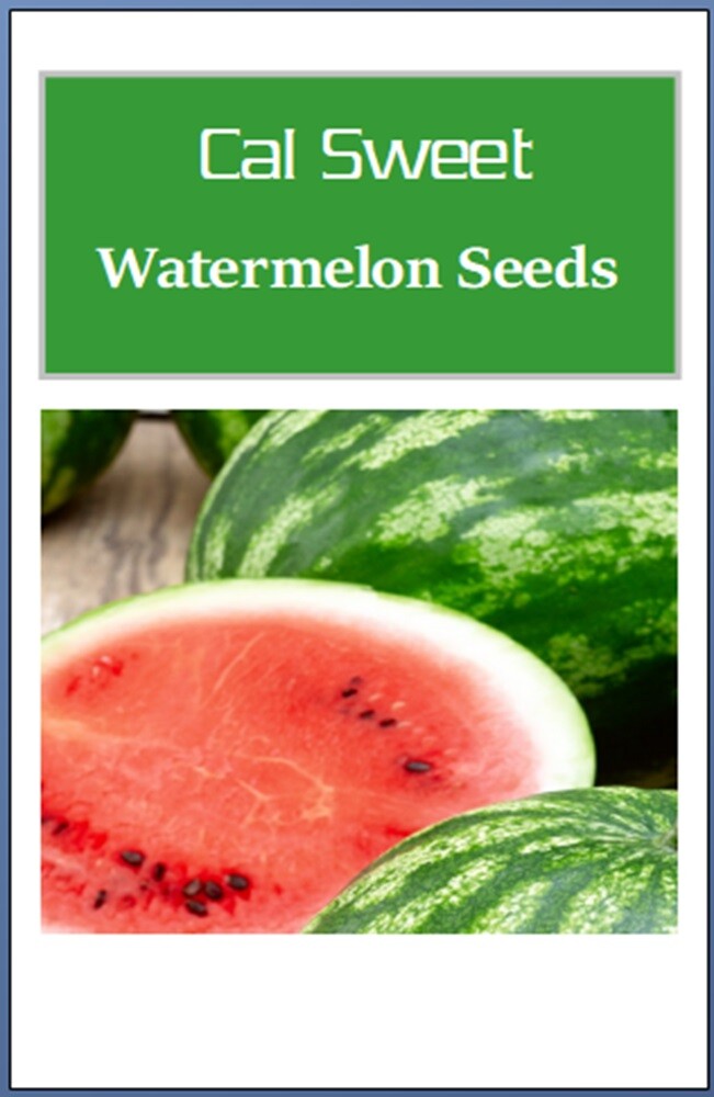 Cal Sweet Watermelon Seeds | NON-GMO | Heirloom | Fresh Garden Seeds