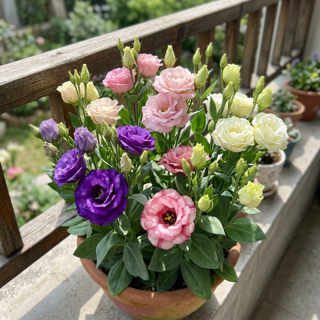 Eustoma Flower Seeds – 800pcs – Suitable for Balcony, Patio & Yard Gardening