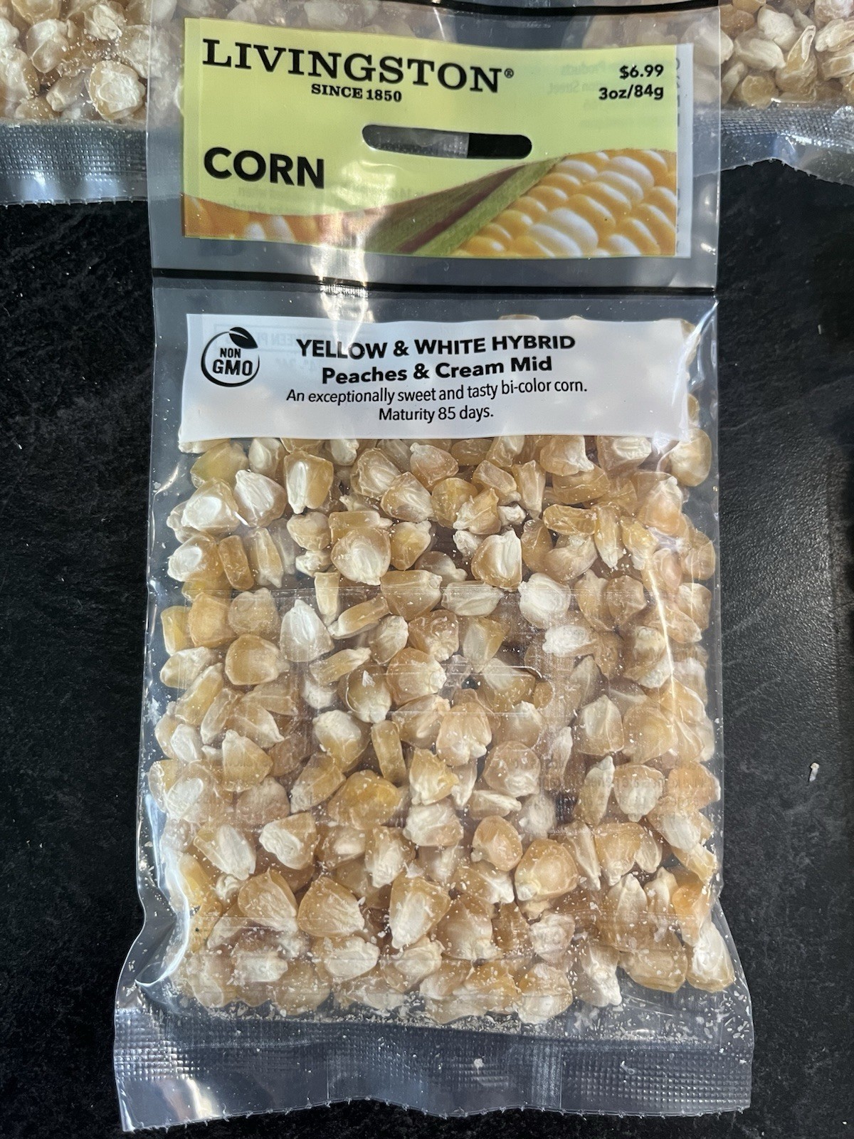 5 Bags Livingston Yellow & White HYBRID Peaches & Cream Mid , 3 Oz. Bag