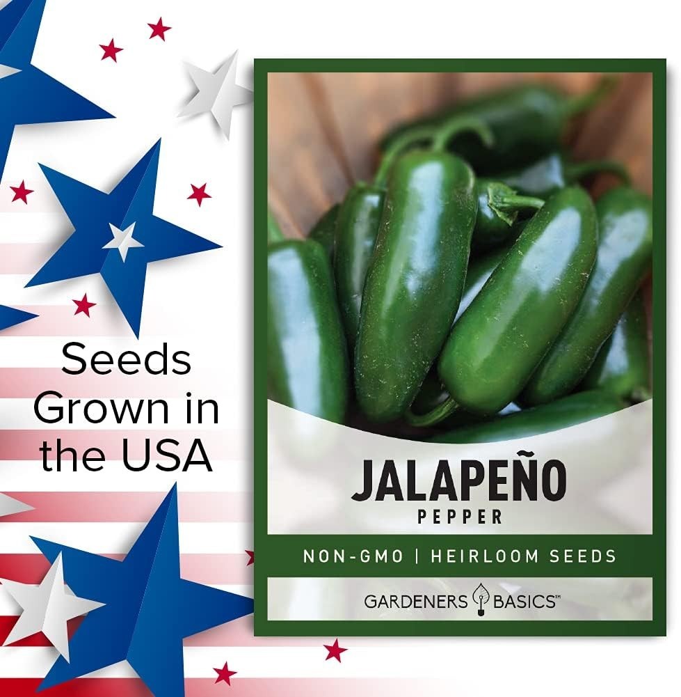 Jalapeno Pepper Seeds | Heirloom, Non-GMO, USA Farmed for Spicy Gardens