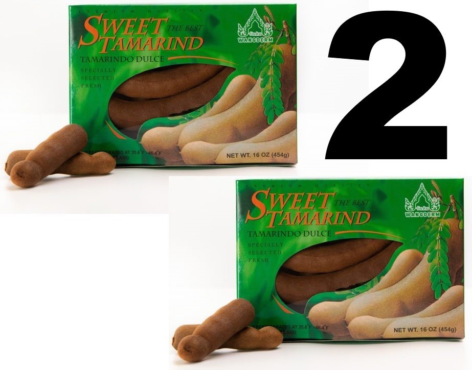 Two Box Thai Sweet Tamarind Tamarindo Dulce Premium Quality Each Box 16 oz