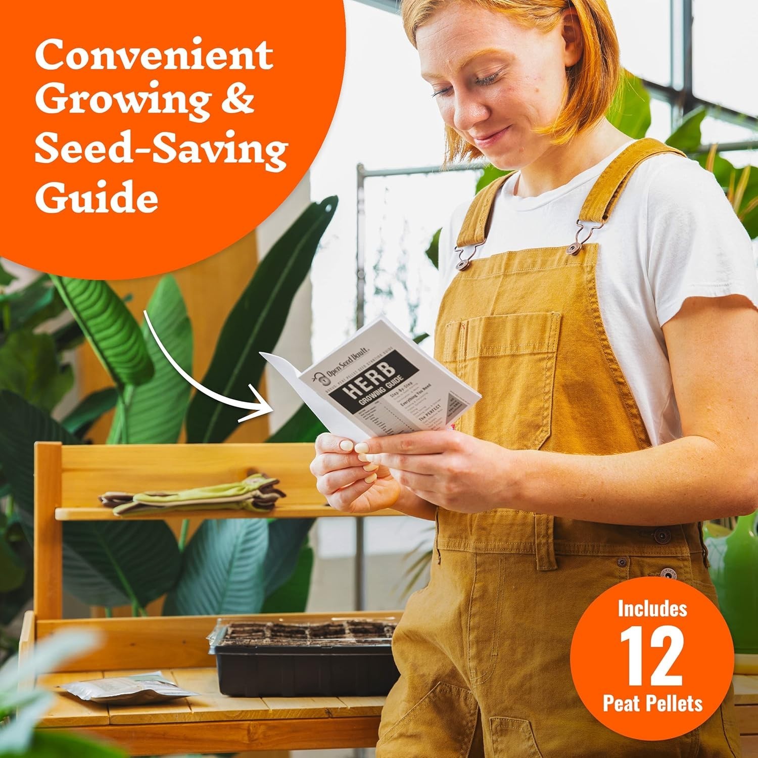 4,000 High-Germination Non-GMO Heirloom Seeds – 12 Herb Varieties for Garden