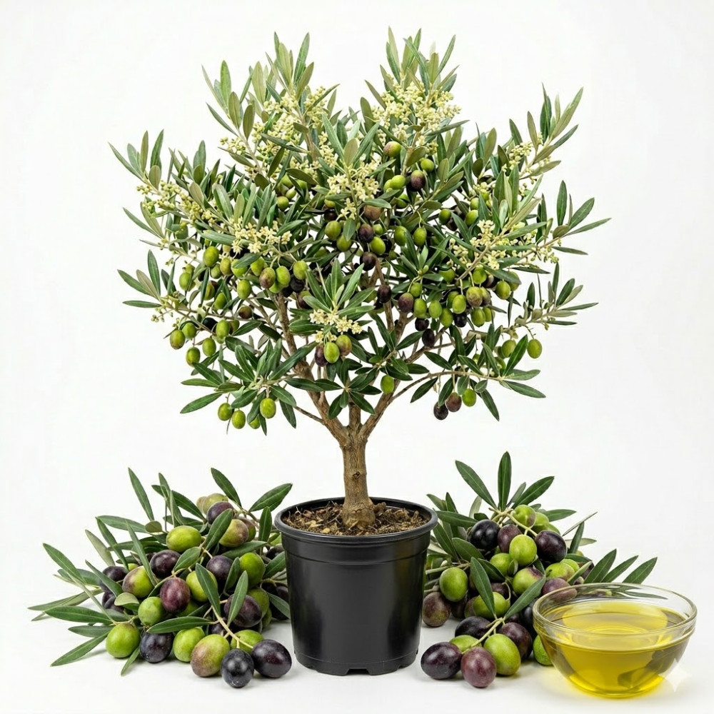 Arbequina Olive Tree Live Plant 4-6 Inches Tall Rooted Olea