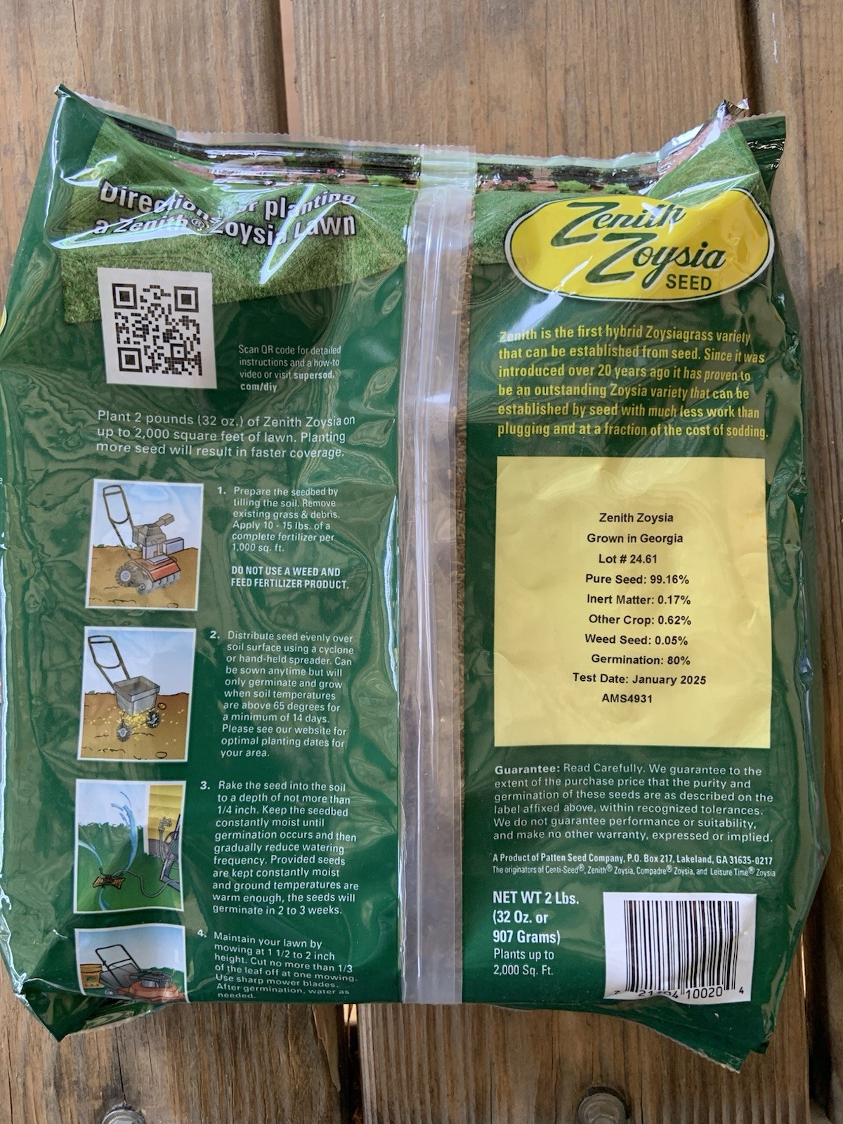 Zenith Zoysia Grass Seed – 2 Lb Bag! Great For Lush Lawn Growth – WILL SHIP FAST