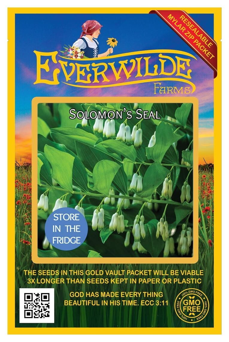 20 Solomon’s Seal Wildflower Seeds – Everwilde Farms Mylar Seed Packet