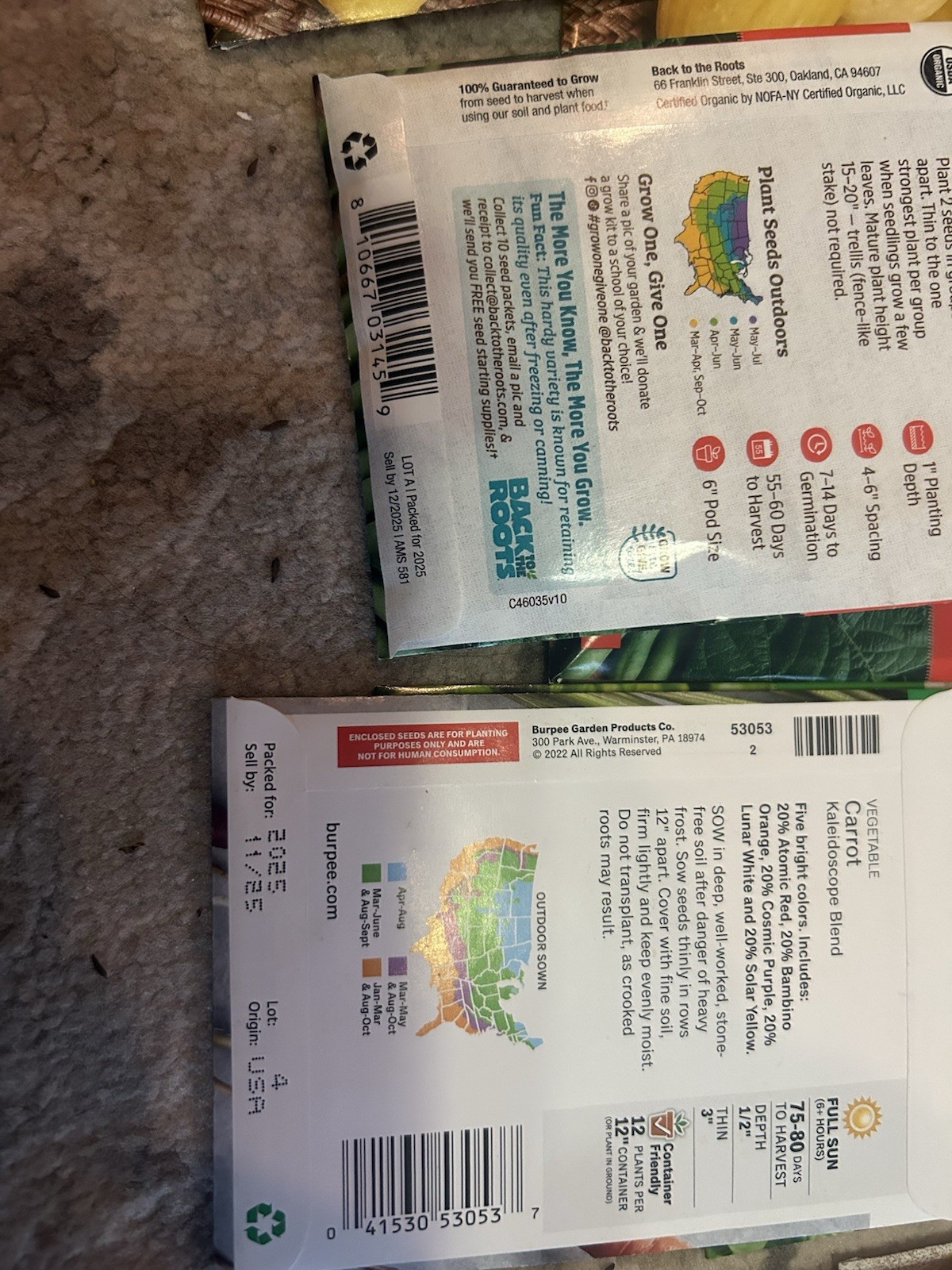 Lot C seeds Vegetable, flowers And Herb Seed Packets Packs 2025 mix gardening.