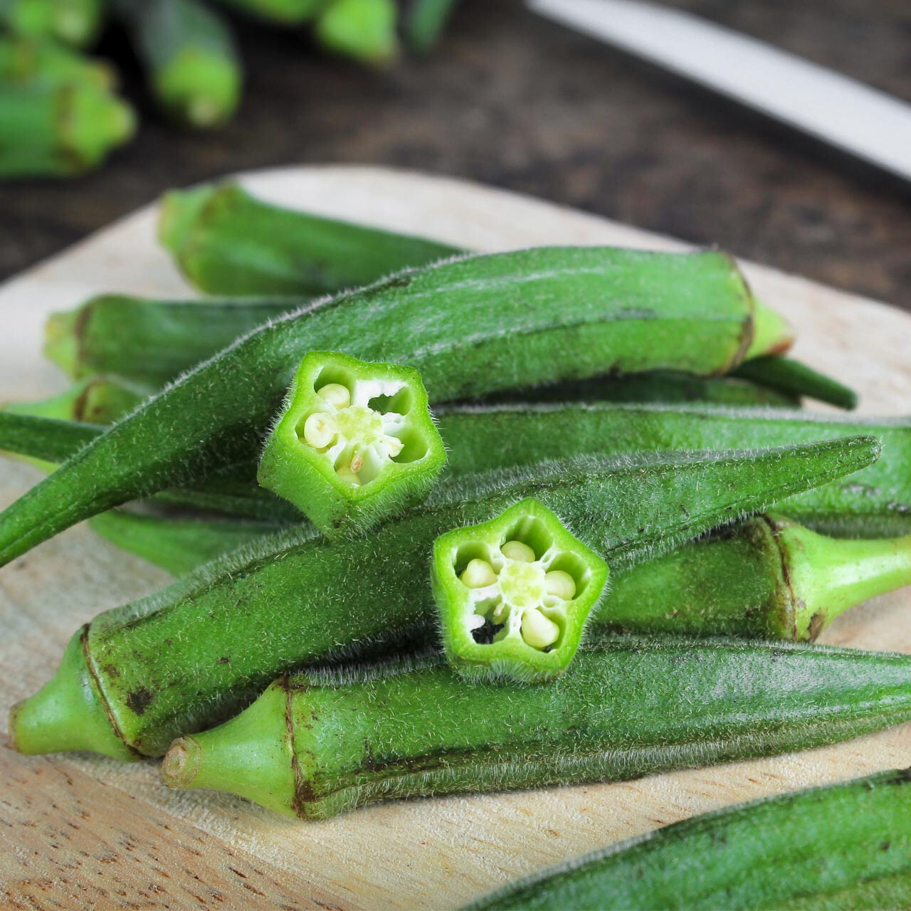 75 EMERALD OKRA SEEDS. NON – GMO.  FRESH FOR 2024 GARDENS