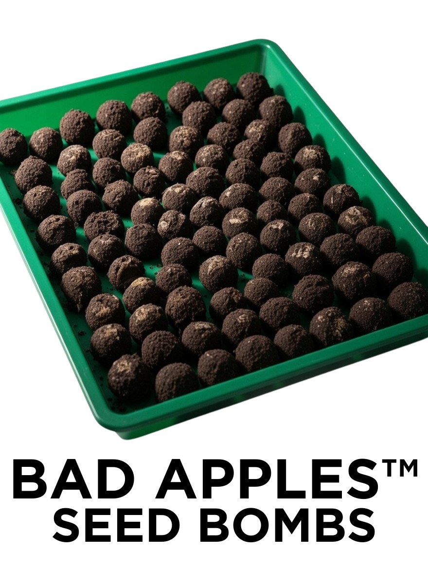 Bad Apples Doublemint Seed Bombs – Erosion Control for Steep Slopes – 1 Acre