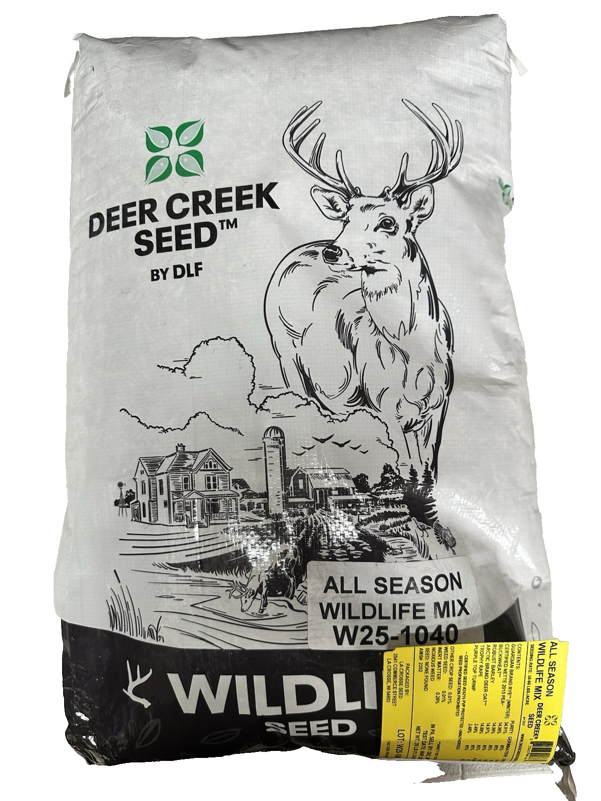 25 Lbs All Season Wildlife Food Plot Mix, Deer, Turkey, Pheasant, Grouse, Upland