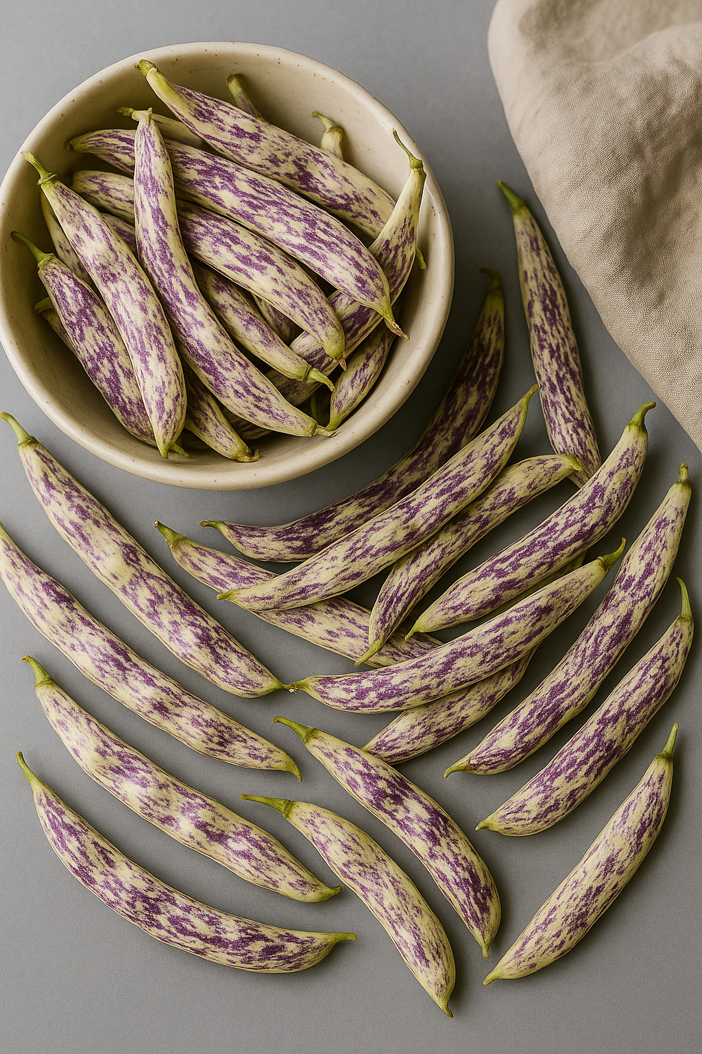Dragon’s Tongue Wax Bean Seeds – Heirloom Non-GMO Bush Bean Variety 25 Seeds