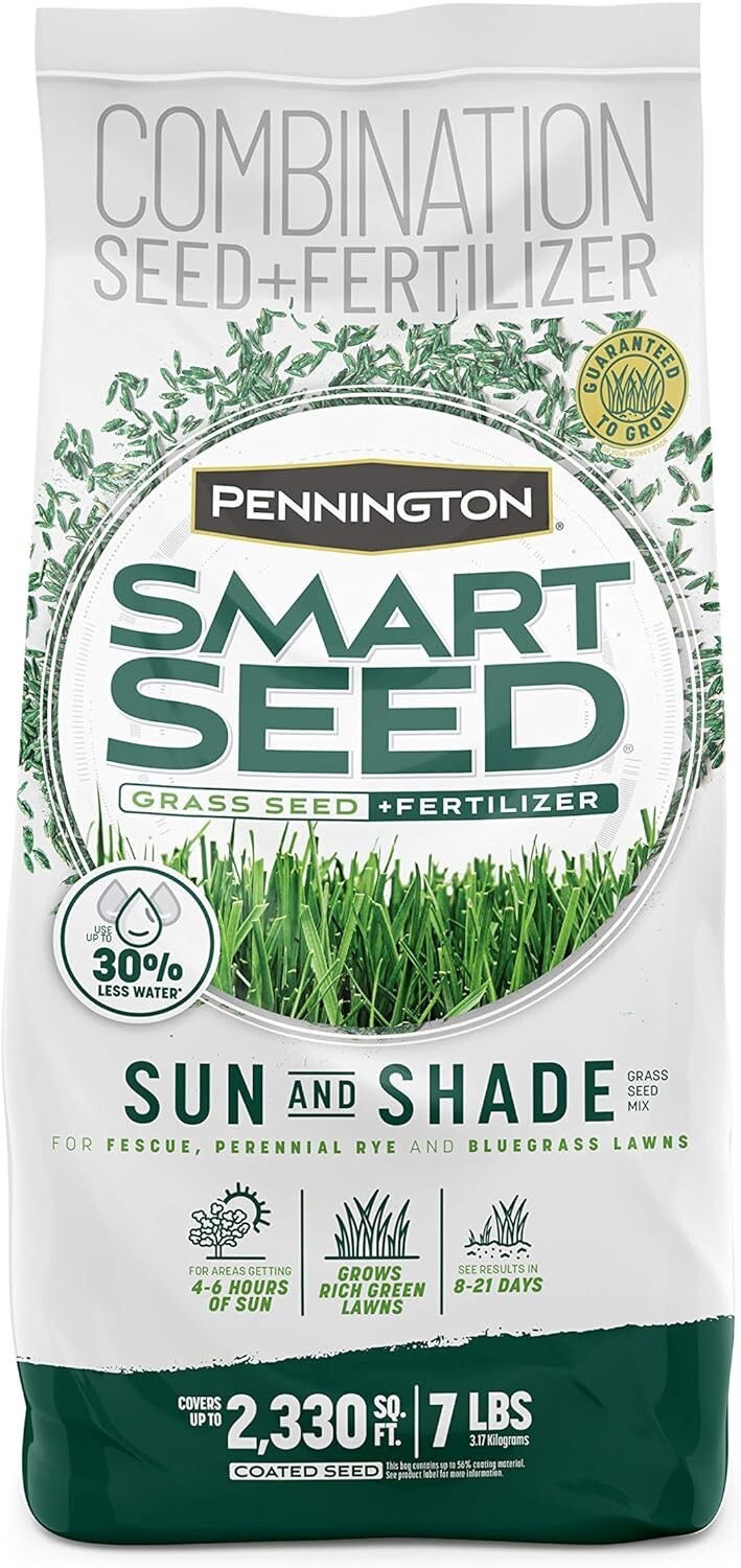 7 lb Smart Seed Mix for Lush Lawns: Disease Resistant, Water Saving Formula