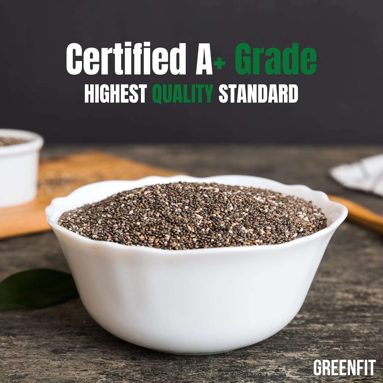 Chia Seeds 10lb Bulk Bag A+ Grade Non-GMO Gluten-Free Powerhouse
