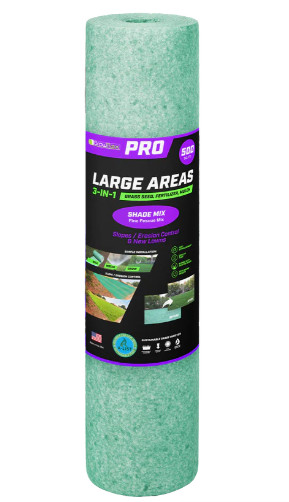 Growtrax Grass Seed Mat, Shade Fine Fescue Mix – 500 Sqft PRO Large Area