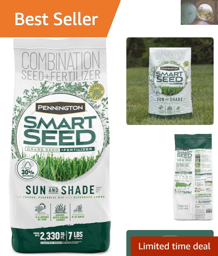 7 lb Smart Seed Mix for Lush Lawns: Disease Resistant, Water Saving Formula