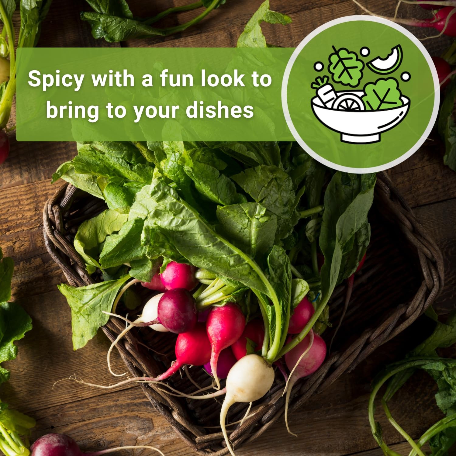 Bulk Easter Egg Radish Seeds NonGMO Heirloom Mix for Home Garden 10g
