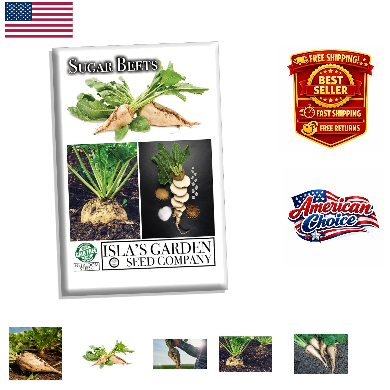 100+ Heirloom Non-GMO Sugar Beet Seeds for Bountiful Harvests – Easy to Grow