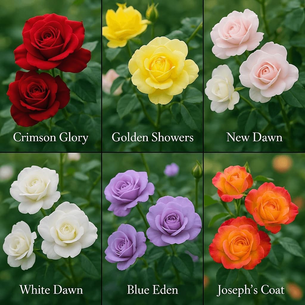 200+ Climbing Rose Seeds Mixed 6 Color – Non-GMO Perennial Vine Flower