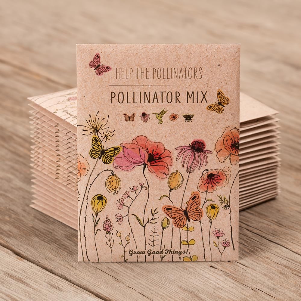 Bentley Pollinator Mix – Pre-Filled, Non-GMO, Non-Coated Butterfly Packets – …
