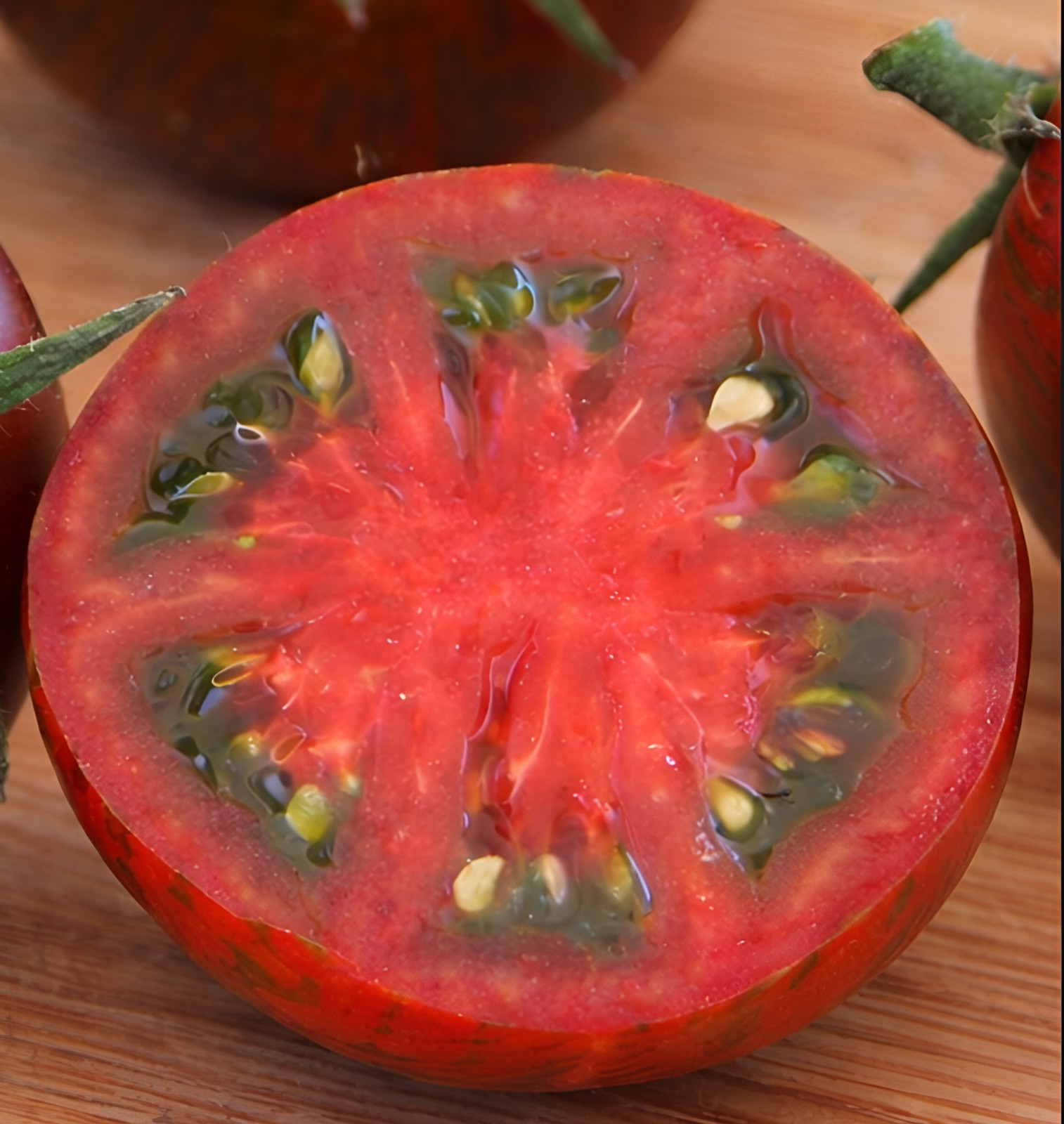 100 Heirloom Black Zebra Cherry Tomato Seeds – 3-4oz Dark Striped Indeterminate