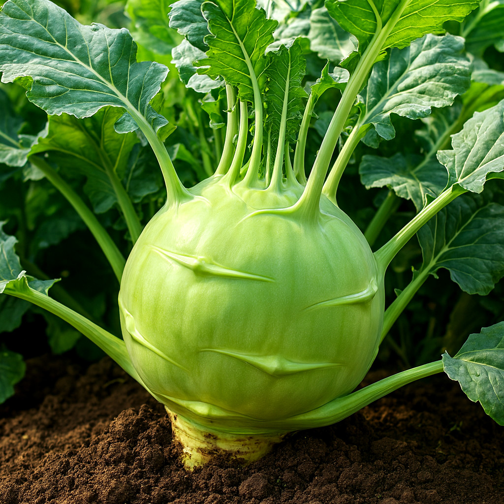 1000 CABBAGE KOHLRABI SEEDS SPRING MICROGREENS VEGETABLE NON-GMO SALADS HEIRLOOM