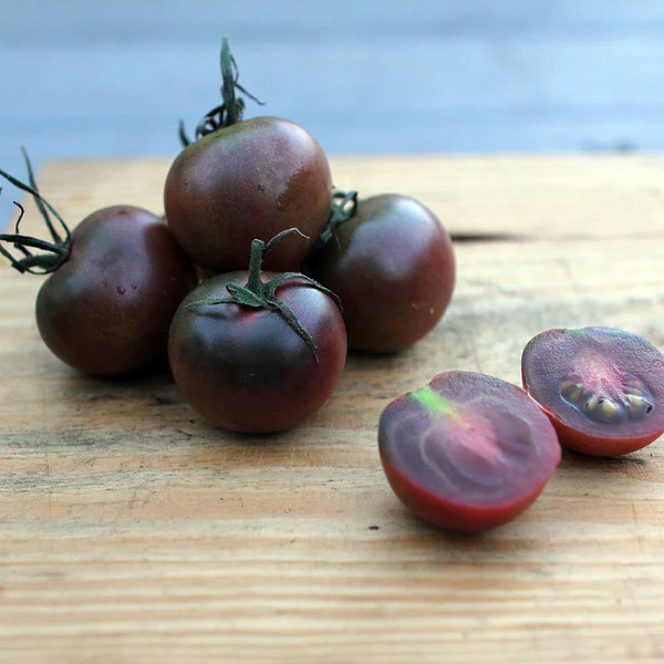 Tomato Seeds – Cherry – Gum Drop Black Hybrid Organic Seeds – non gmo
