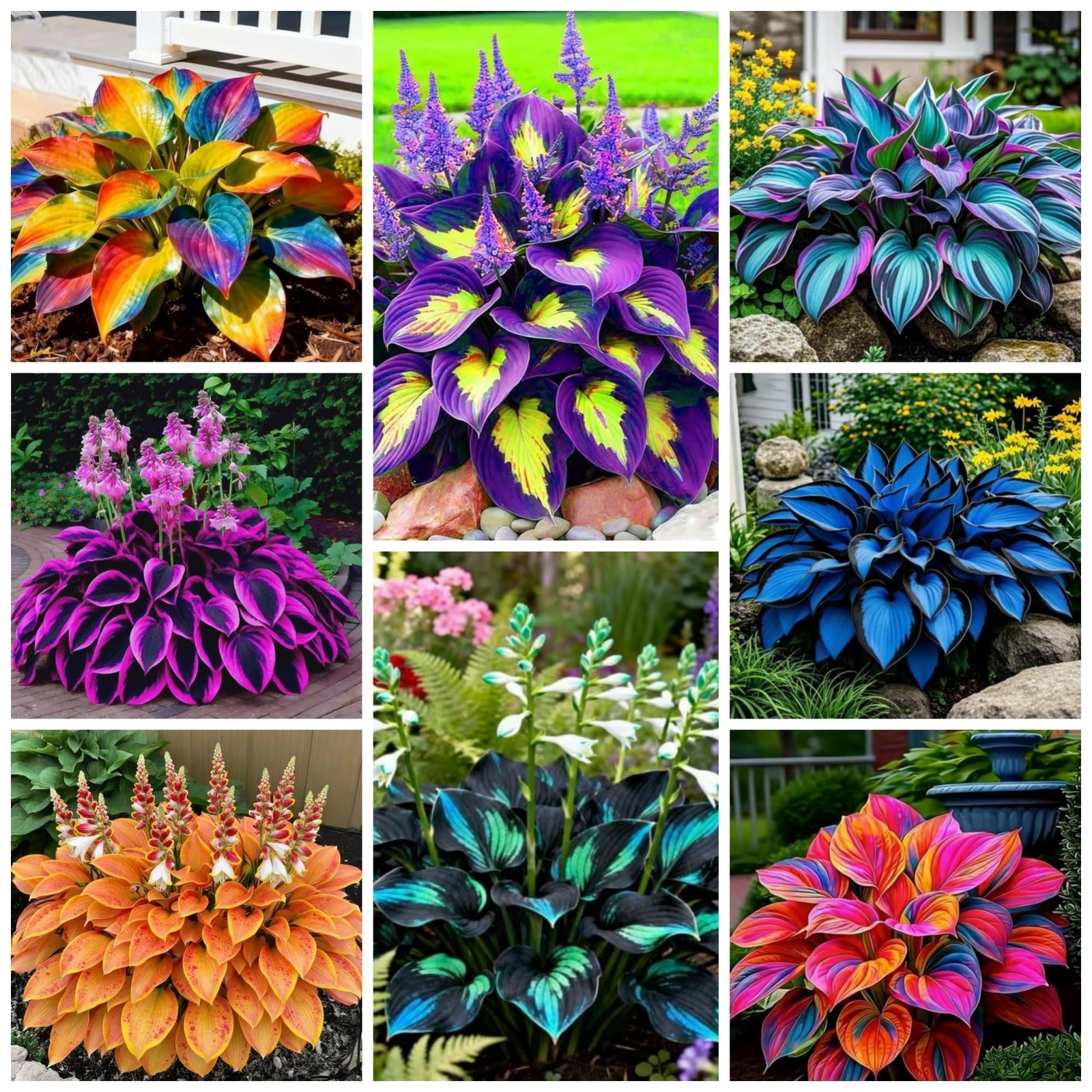 280+ Hosta Seeds for Planting Perennial Heart-Shaped Hosta Bare Roots – Rich …