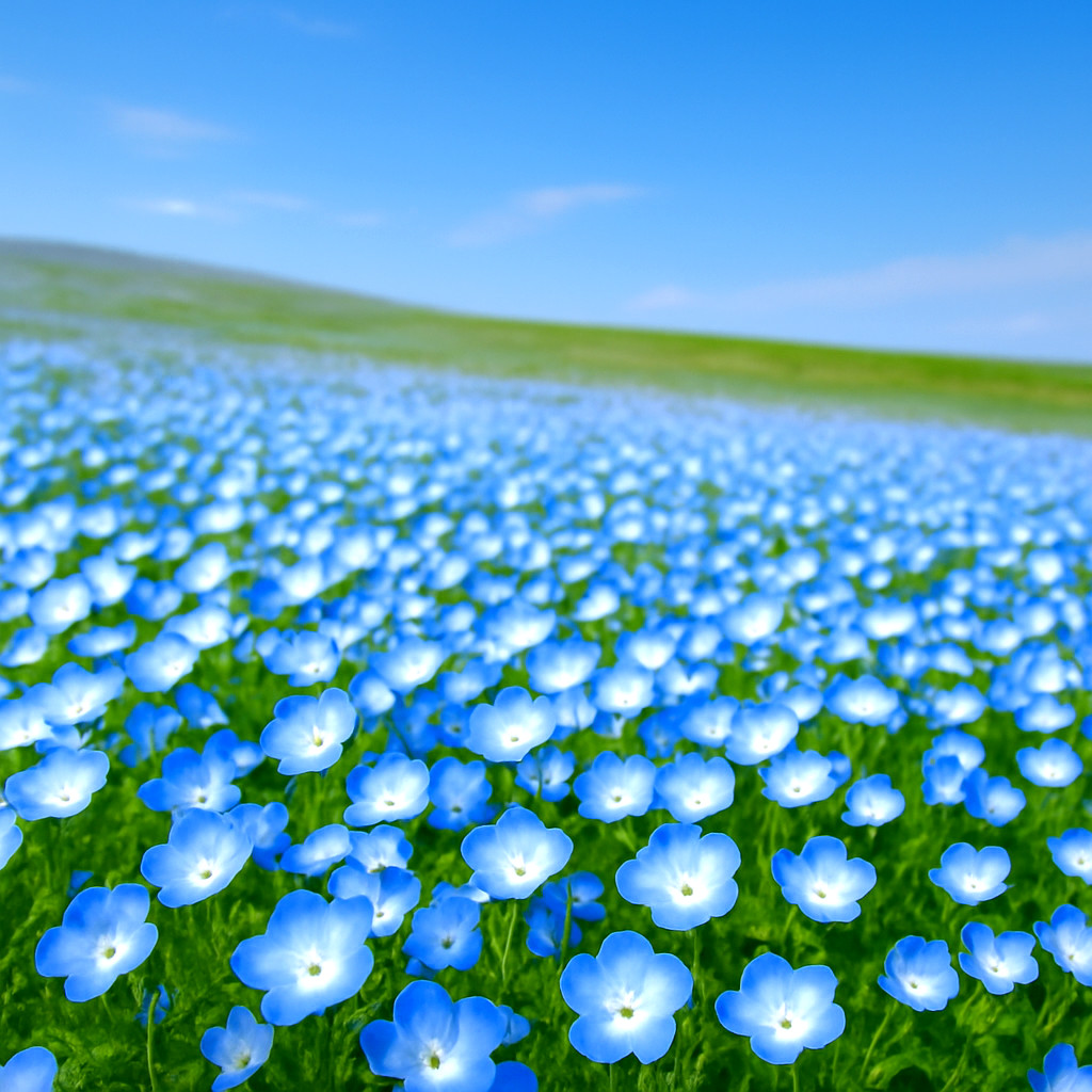 1000 BABY BLUE EYES SEEDS FLOWERS GROUNDCOVER DROUGHT TOLERANT WILDFLOWER SPRING