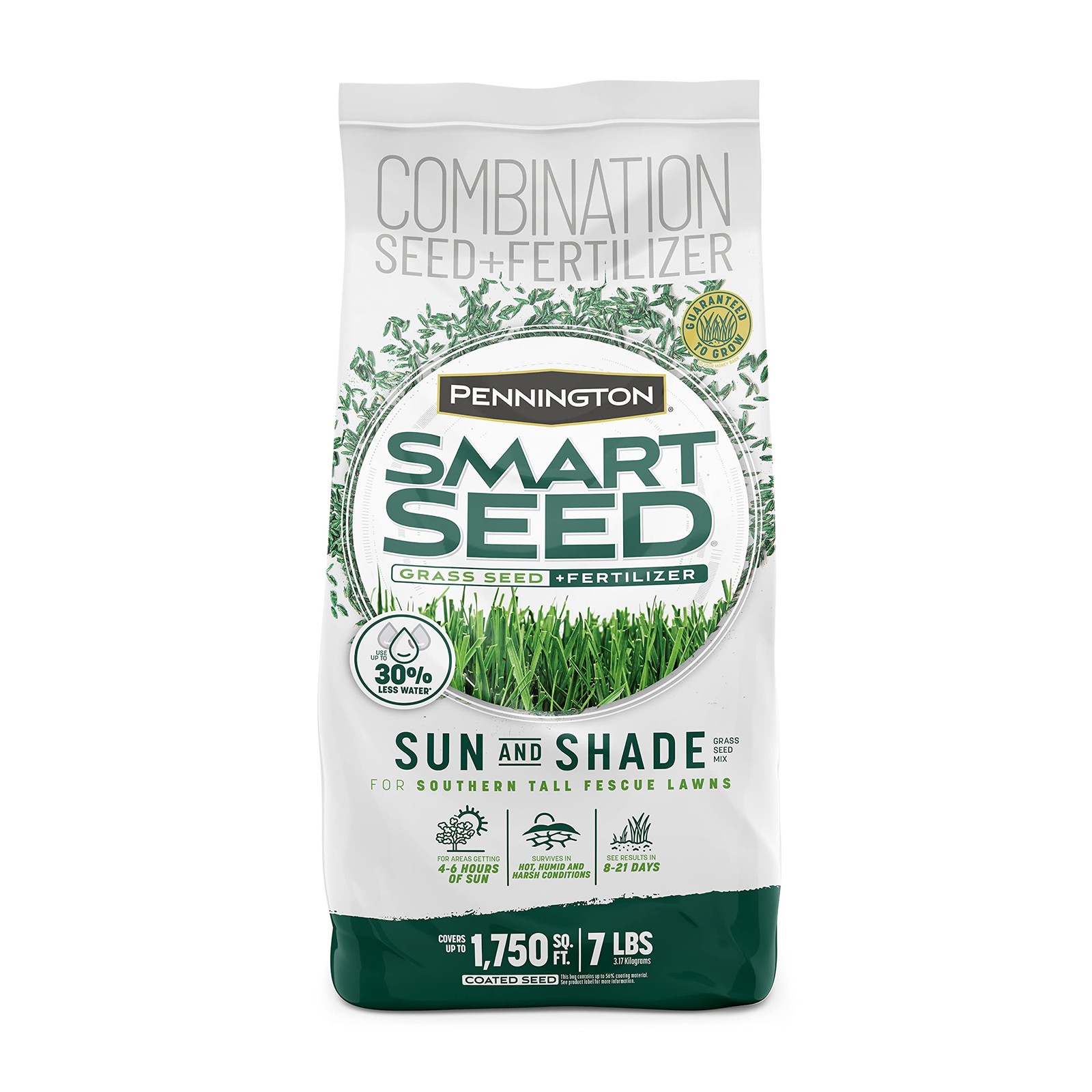 Pennington Smart Sun and Shade Tall Fescue Grass Mix for Southern Lawns 7 lb